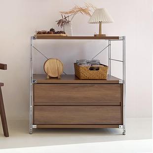 jc青年良品中古餐边柜厨房不锈钢边柜茶水柜咖啡机柜日式斗柜收纳