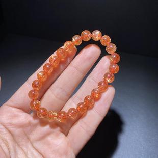 时尚 单圈圆珠手串 潮流珠链珠串规格7.9mm 天然金太阳手链女款 新品