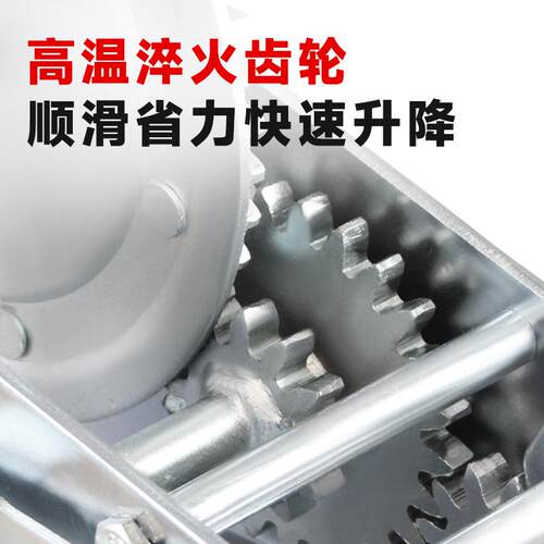 自锁手摇绞盘1200磅卷扬机小型家用镀锌绞车起重升降吊机手动绞盘