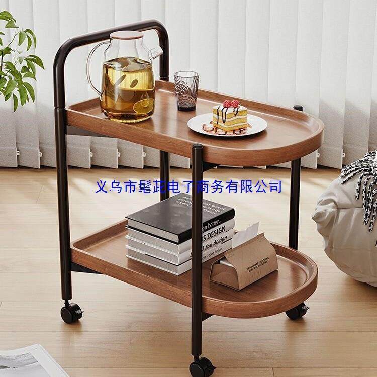可移动小茶几小推车客厅沙发边几迷你小桌子置物架带轮北欧风餐车