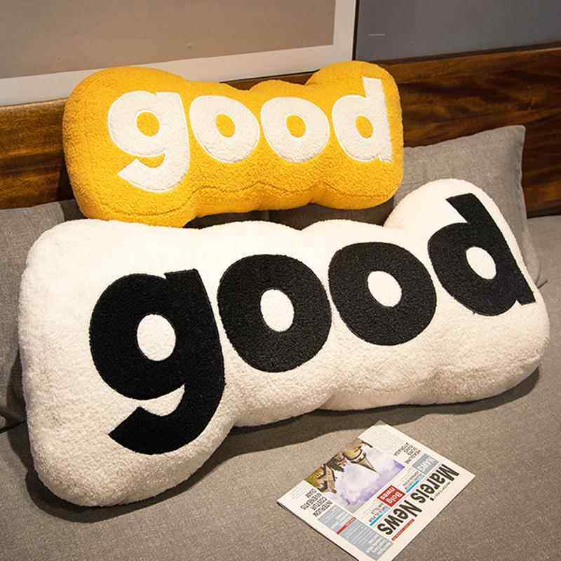 INS风高级感沙发抱枕靠垫女生睡觉专用床上靠枕创意good长条枕