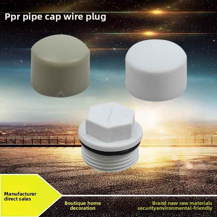 PPR水管管件配件丝堵管帽 堵帽热熔管堵头管帽 20 25 32