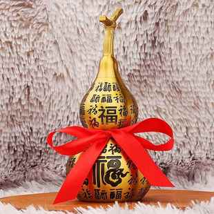 黄铜祥云百福葫芦客厅家居办公室装饰品景区热卖金属工艺品铜摆件