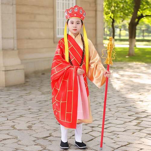 儿童西游记唐僧扮演服装全套衣服道具唐三藏cosplay舞台演出服装