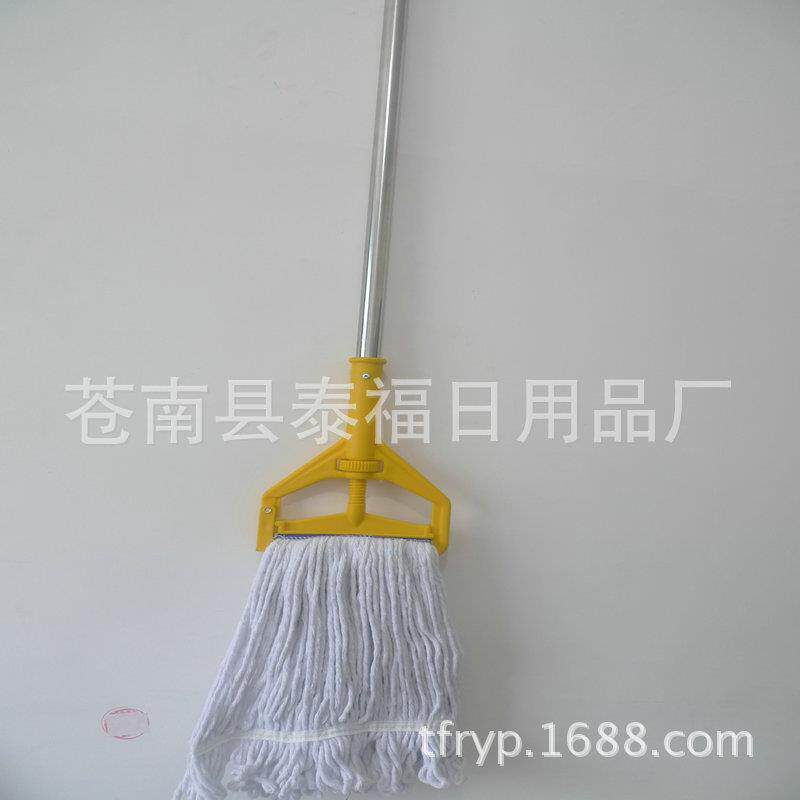 重型封口水拖蜡拖棉线拖把棉纱拖把黄色夹式拖把