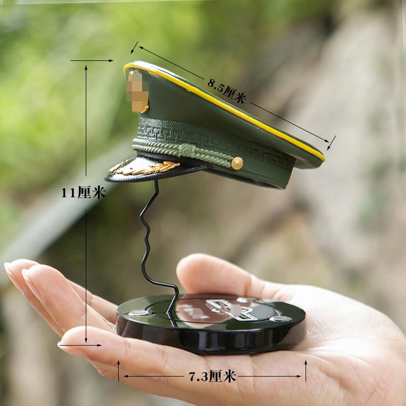 骁卫1:3小比例3D精细打印纪念品树脂锌合金大檐帽子模型汽车摆件
