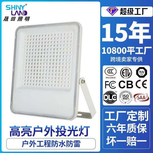 跨境led透镜投光灯定制ODM家用照明大功率防水亮户外泛光灯