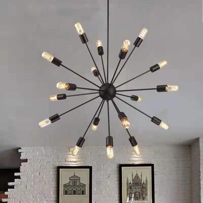 复古业风铁艺吊灯北欧现代餐商饮业餐XST094厅卧工客厅业办公室创