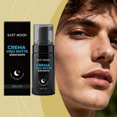 EAST MOON Men's Night Cream, enriched with olive essence, pr