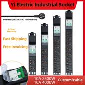 电工工业排插座柜Pdu带开路漏电保护10A16A大功率配线板4000W定制