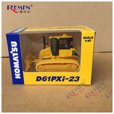 Komatsu D61PXi-23 小松履带式推土机合金装载挖掘工程车模型1:87