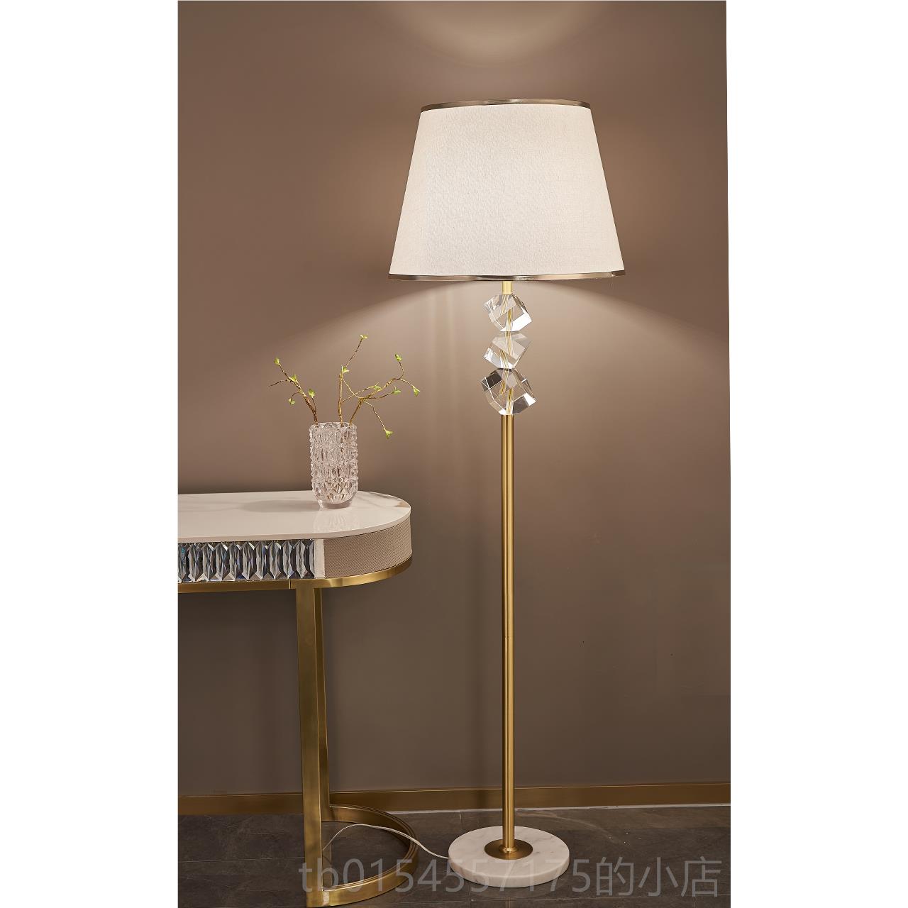 正品台灯头灯端奢水晶ins少女北欧高网红主卧床轻美式简约现代客