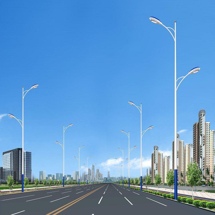 供应八角路灯杆LED路灯六菱灯杆道路照明路新农村热镀锌喷塑灯杆