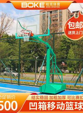篮球架成人标准户外可移动箱式篮球架体育公园学校乡村比赛篮球架