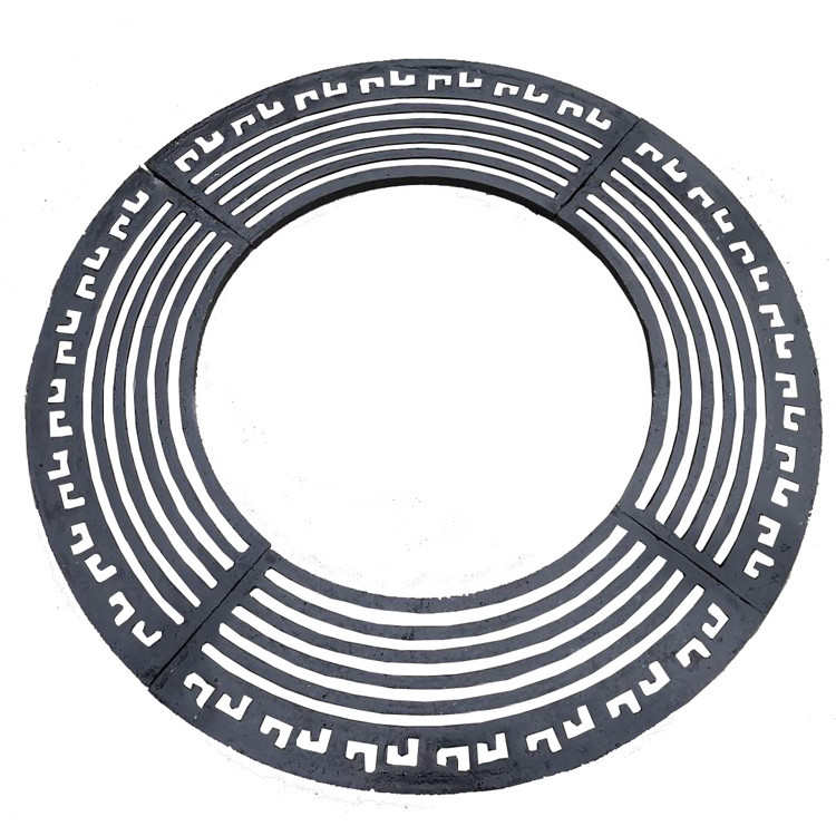 山西厂家批发铸铁树篦子 护树板树围子 树池装饰盖板树根防护外贸