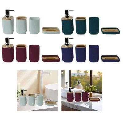 4 Pieces Bathroom Accessories Set Modern Home Hotel