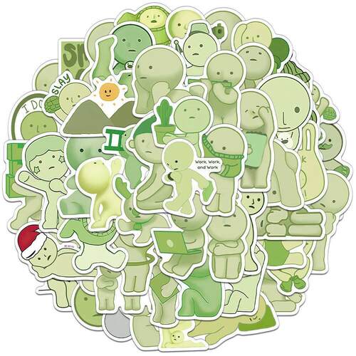 54/108PCS Creative SMISKI Personalized Stickers Decorative W
