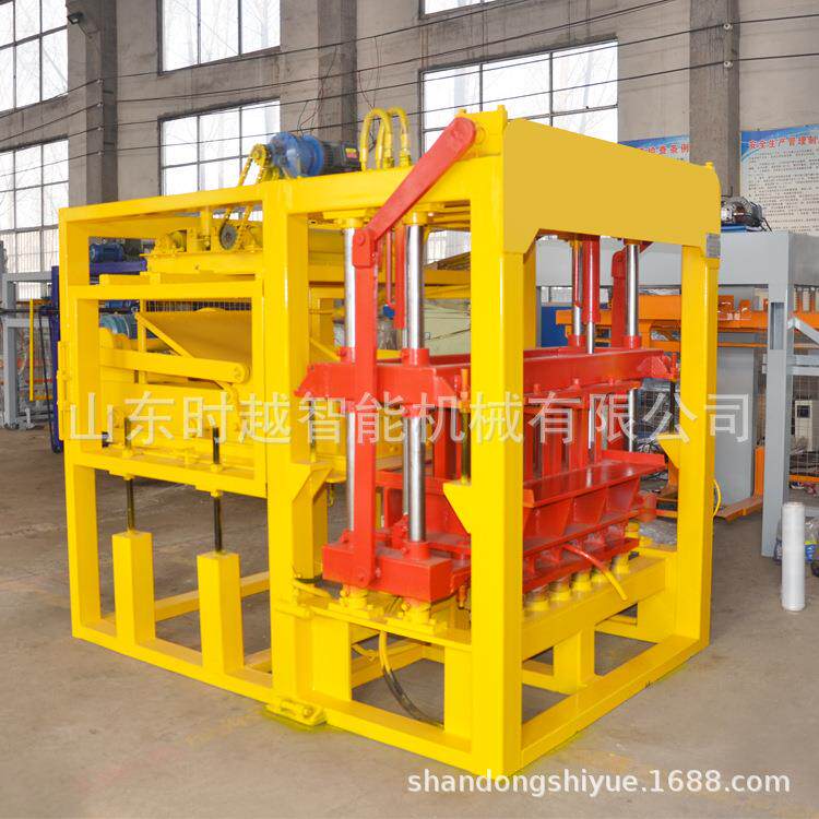山东时越出口QT4-15全自动砌块成型机水泥制砖机空心砖路沿石