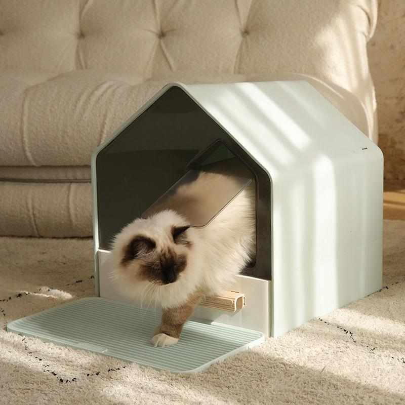 抽屉式全封闭猫砂盆猫屎盆超大号猫厕所防外溅除臭成幼年猫咪用品