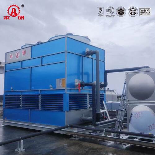 闭式却塔逆流四ZHI设面进风散冷热水冷却塔制冷备
