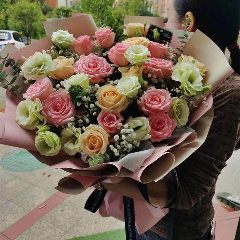 七夕花束情人节鲜花速递泰州同城配送兴化高港姜堰泰兴靖江送花