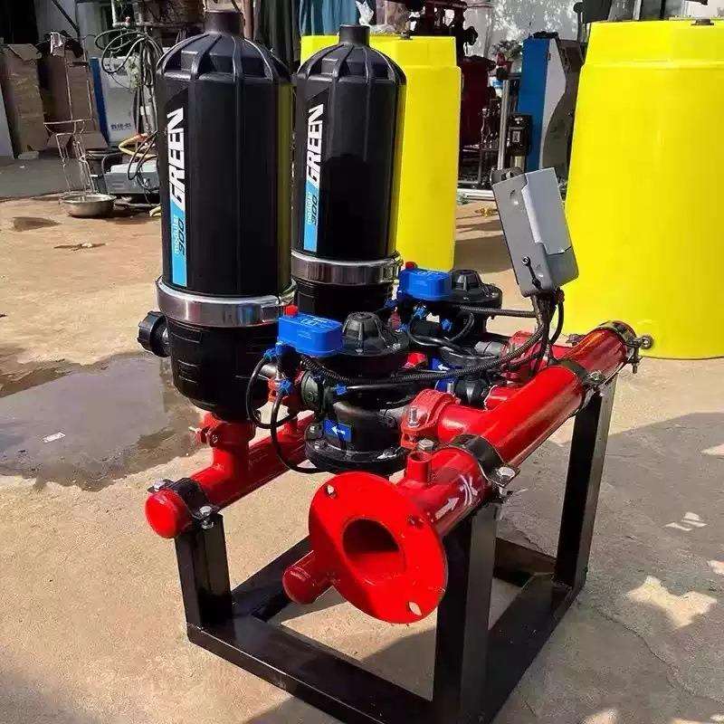 全自动反冲洗叠片过滤器农业灌溉碟叠片式过滤器滴灌微喷灌过滤器