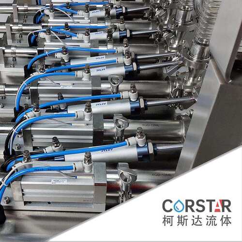 柯斯达多通道气动陶瓷泵灌装系统，可搭配多列机，给袋机，泡罩机