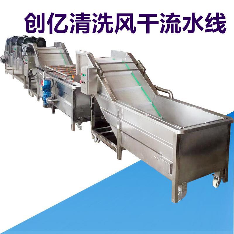 葡萄干清洗机不锈钢气泡清洗机供应大型杏干桃干清洗风干流水线