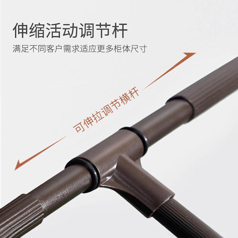 衣帽间降挂衣式杆活动挂衣衣架缓冲衣柜下拉挂衣架升衣升降挂衣橱