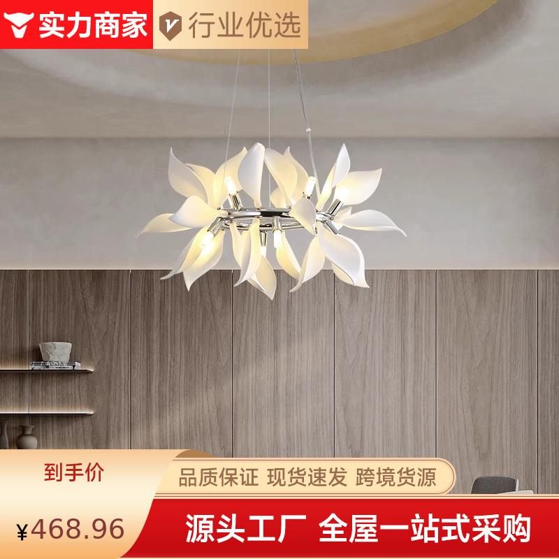 法式中古油风客厅餐厅吊灯奶143设计陶师创意卧室书房复轻奢瓷古