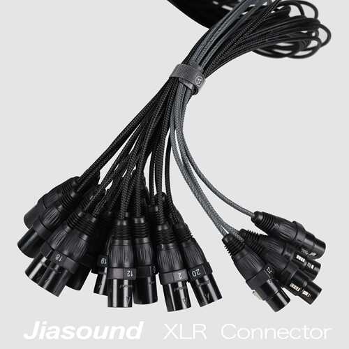 24CH AUDIO XLR SnakeCable音频信号话筒缆线舞台灯光DMX传输线缆