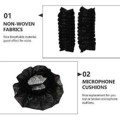100 Pcs Mic Disposable Microphone Cover Creative Blowout