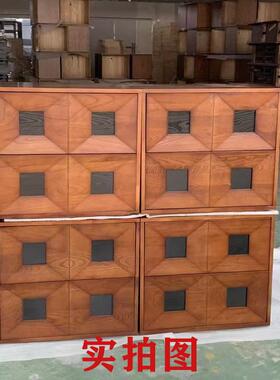 光阴收纳柜实木复古组斗柜家用厅边柜中古合风储MS-LA69#物置物卡