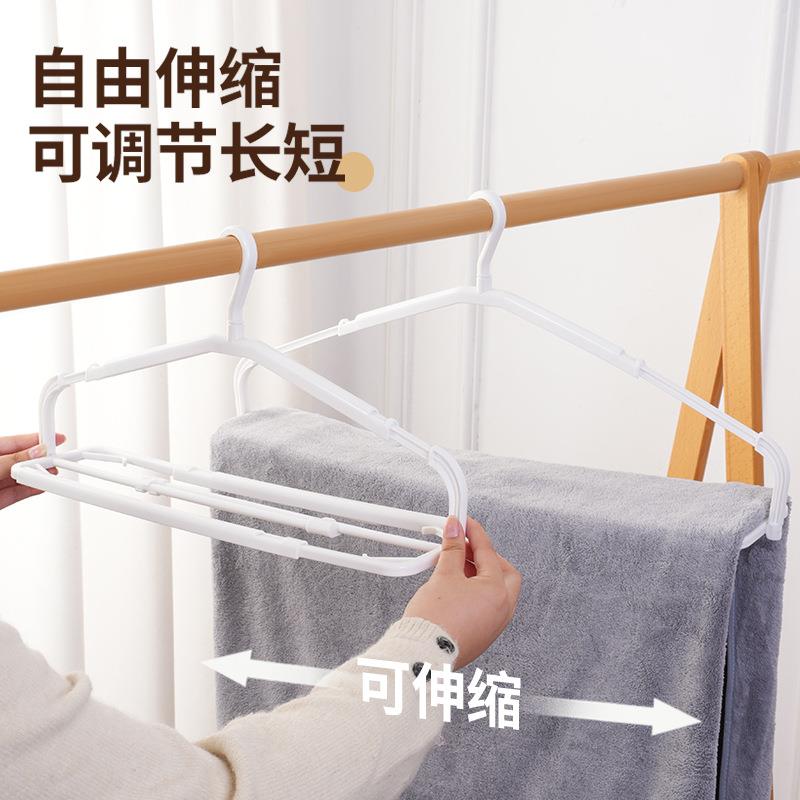 伸缩晾衣架可折叠无痕衣架家用省空间防滑衣服架宿舍学生挂衣架子