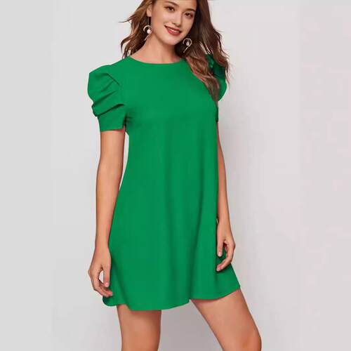 Women's short sleeved dress 女装短袖连衣裙