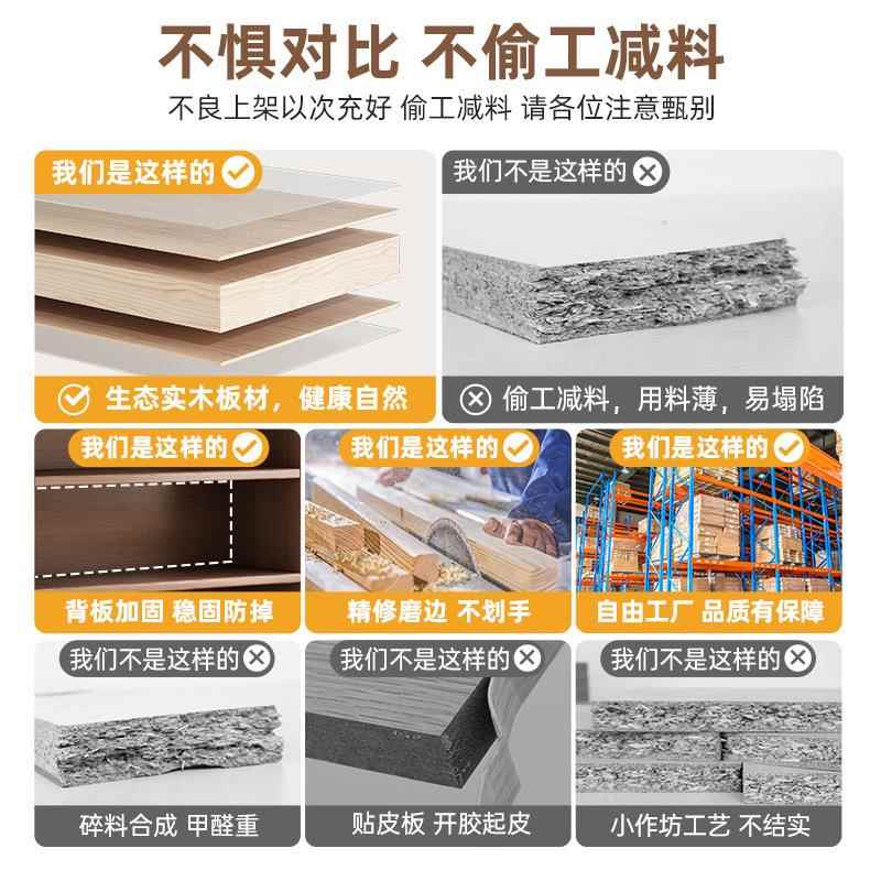 全实幼木墙书架置物UXX架落地靠柜子客厅园儿童家用书儿柜储物收