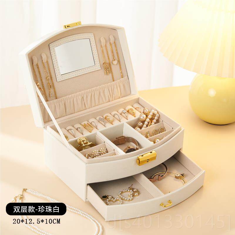 高档首盒国指风新款高档结婚珠耳宝黄金耳饰钉耳环饰戒手镯手表收