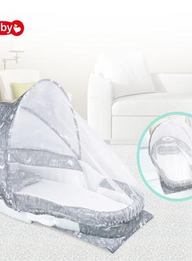 婴能儿加版便携式分隔床多长功宝宝床中可床66515折叠旅行携带蚊