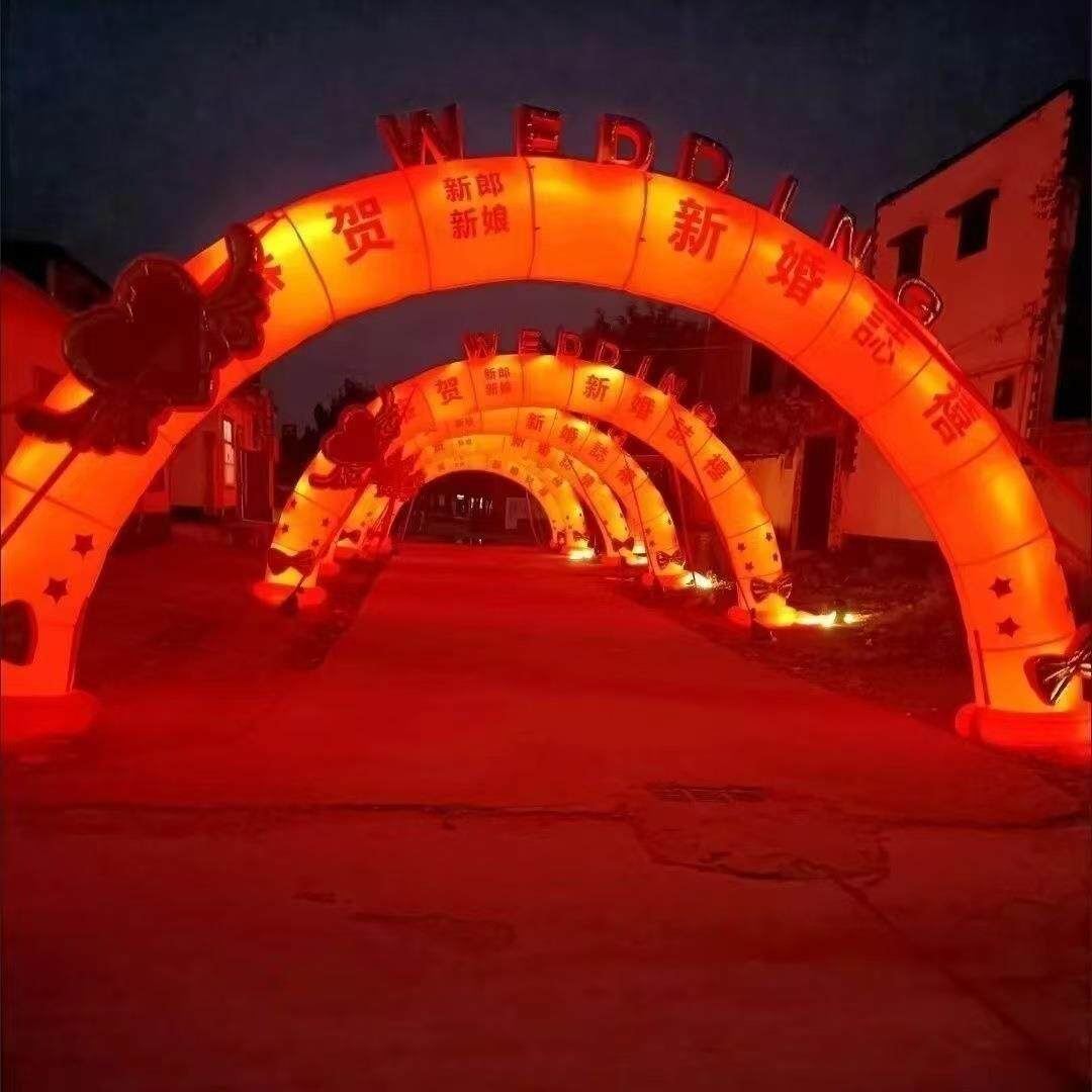 10米夜光开业气模 婚礼气模 婚礼拱门 开业拱门 wedding door
