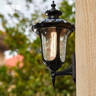 户外壁灯欧式别墅大门柱子壁灯室外庭院灯复古墙壁灯阳台防水壁灯