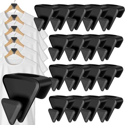 新款现货triangles for hangers空间衣架挂钩 空间三角衣架钩