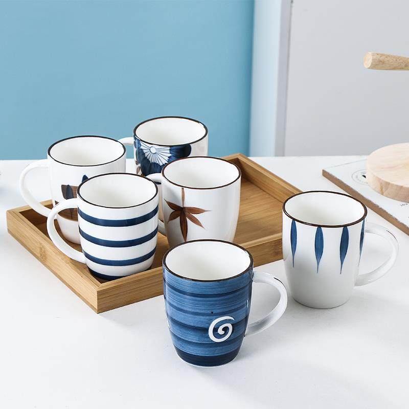 水杯家用套装陶瓷杯喝水马克杯茶杯创意客厅待客骨瓷耐高温小清新,餐饮具,马克杯,淘宝优惠券,粉丝福利购,淘宝优惠卷