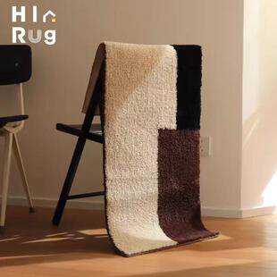 美拉德中古地耐脏绒客厅植茶几地0005垫可机玄关卧室床边毯洗飘窗