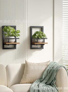 跨境植物架壁挂式花盆室内室外花架墙壁装饰花卉展示架置物架摆件