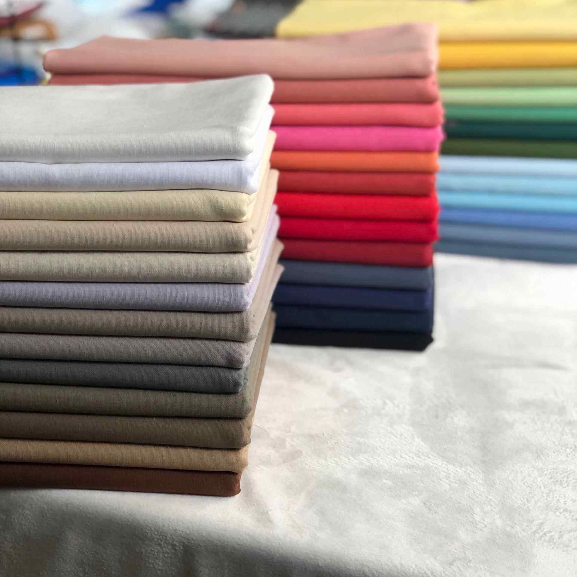 春夏素色亚麻棉布料纯色手工麻布diy服装汉服旗袍次子绣彩色素麻