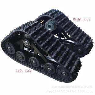自制改装 四轮卡丁车雪地摩托车履带四轮沙滩车防滑耐磨三角履带轮