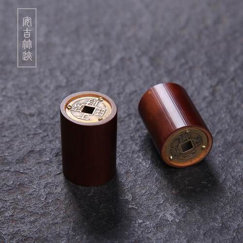 竹节盖置广西拆房老煤竹把玩盖托几十年紫砂壶盖放置架子茶道配件