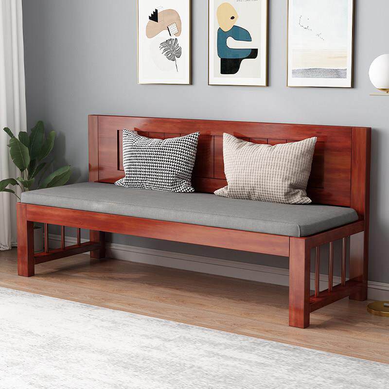 实木沙发简约现代小户型客厅双人三人沙发椅餐椅阳台休闲 靠背长