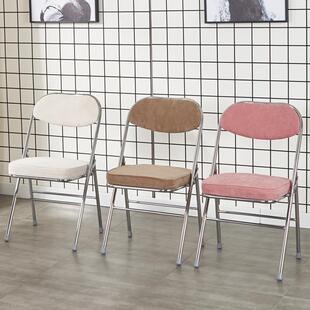 电镀金属可古折叠椅复YZ7028餐火锅店椅大厅排档餐椅等位子婚礼靠