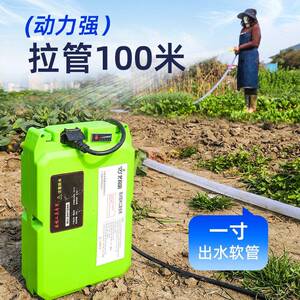 充电式溉锂电水泵高压潜泵电/艺动池水大流量高扬程农用灌自动抽